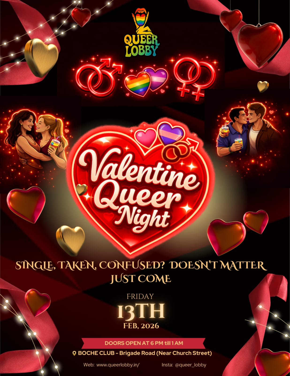 Valentine's Queer Night-Feb 13 | Bangalore - PHASE 1