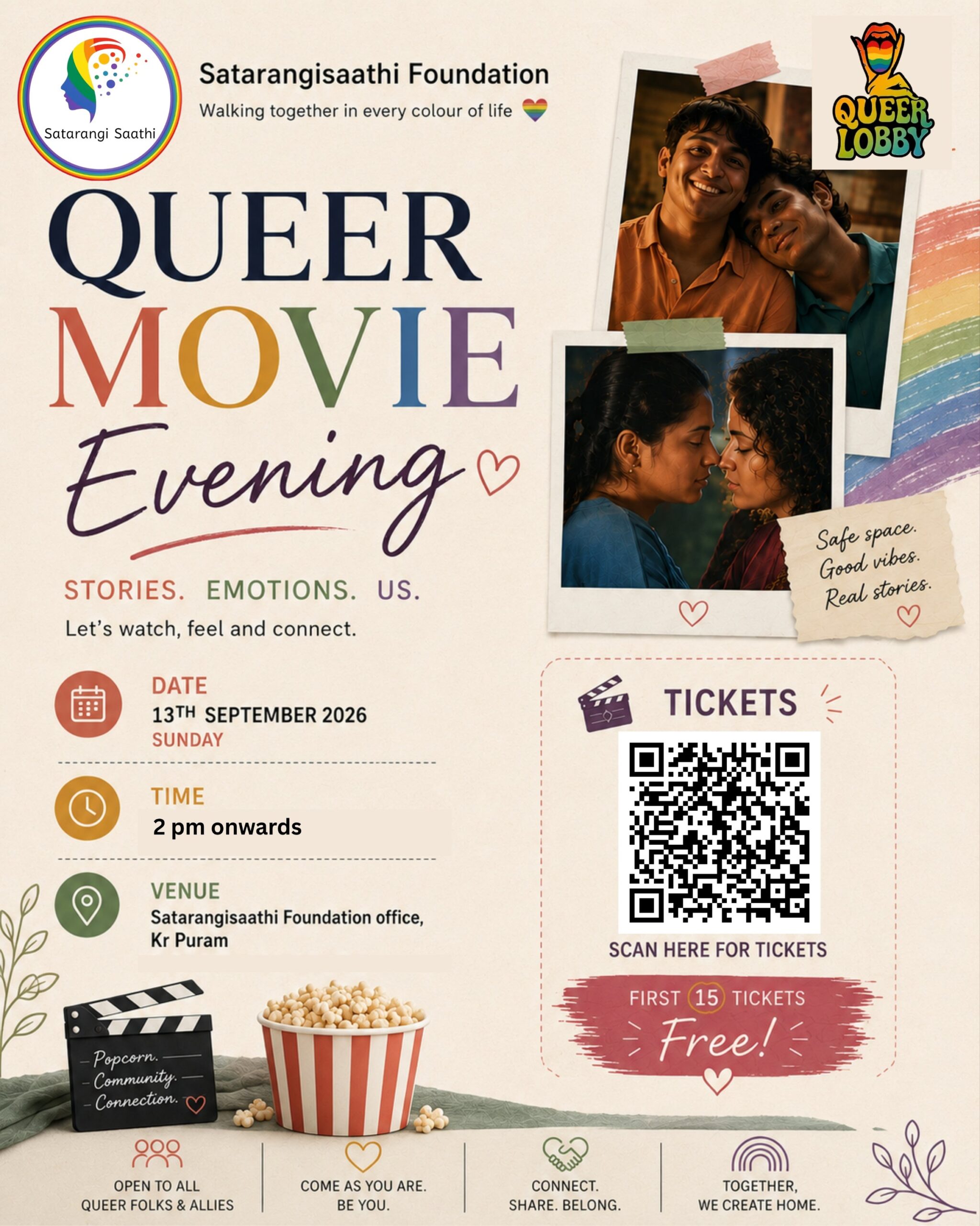 QUEER MOVIE EVENING - Early Bird 10 tickets ( Free Tickets Sold out )